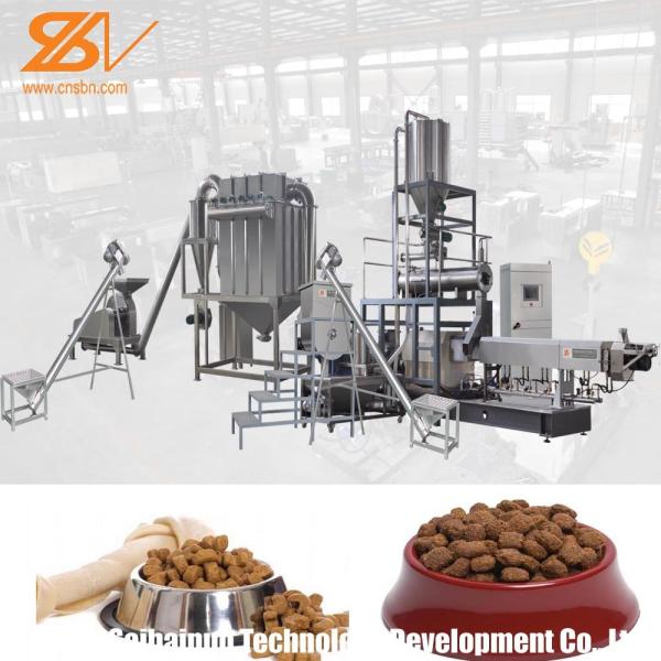 Twin Screw Pet Food Extruder Machine Pet Feed Processing Machine Lively Shape