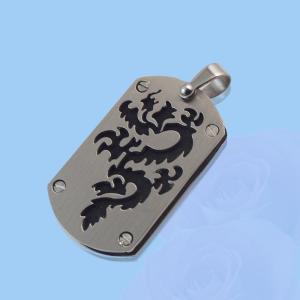 Wholesale 316L Stainless Steel Rectangle Square Shaped Necklace Pendant LPS0104 from china suppliers
