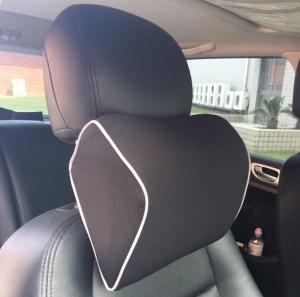 Wholesale Lightweight Soft Memory Foam Car Seat Head Neck Rest Pillow Black Arch Shape from china suppliers