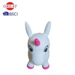 Snow Unicorn Hopper Ball , Ecofriendly PVC Inflatable Animal Hopper