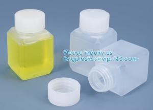 Wholesale Wide-Mouth Chemical Dry Powder Bottle Reagent Bottle Square Chemical Plastic Bottles Jar With Lids Small Biochemistry from china suppliers
