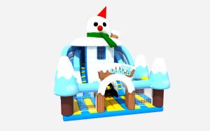 Wholesale Commercial Grade Snowman Inflatable Bounce Slides 6x7.3x6.8m from china suppliers