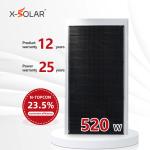 520W BIPV Solar Panels Open Circuit Voltage 48.65V Color Steel Roof Solar Panels