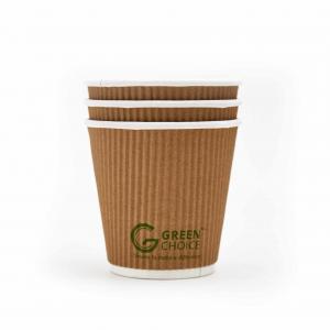 China Sleeveless Ripple Wall Paper 4 OZ Disposable Coffee Cups on sale