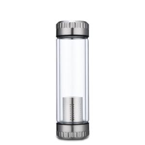 Wholesale Personalized Glass Water Bottle Heat Resistant With Stainless Steel Infuser from china suppliers