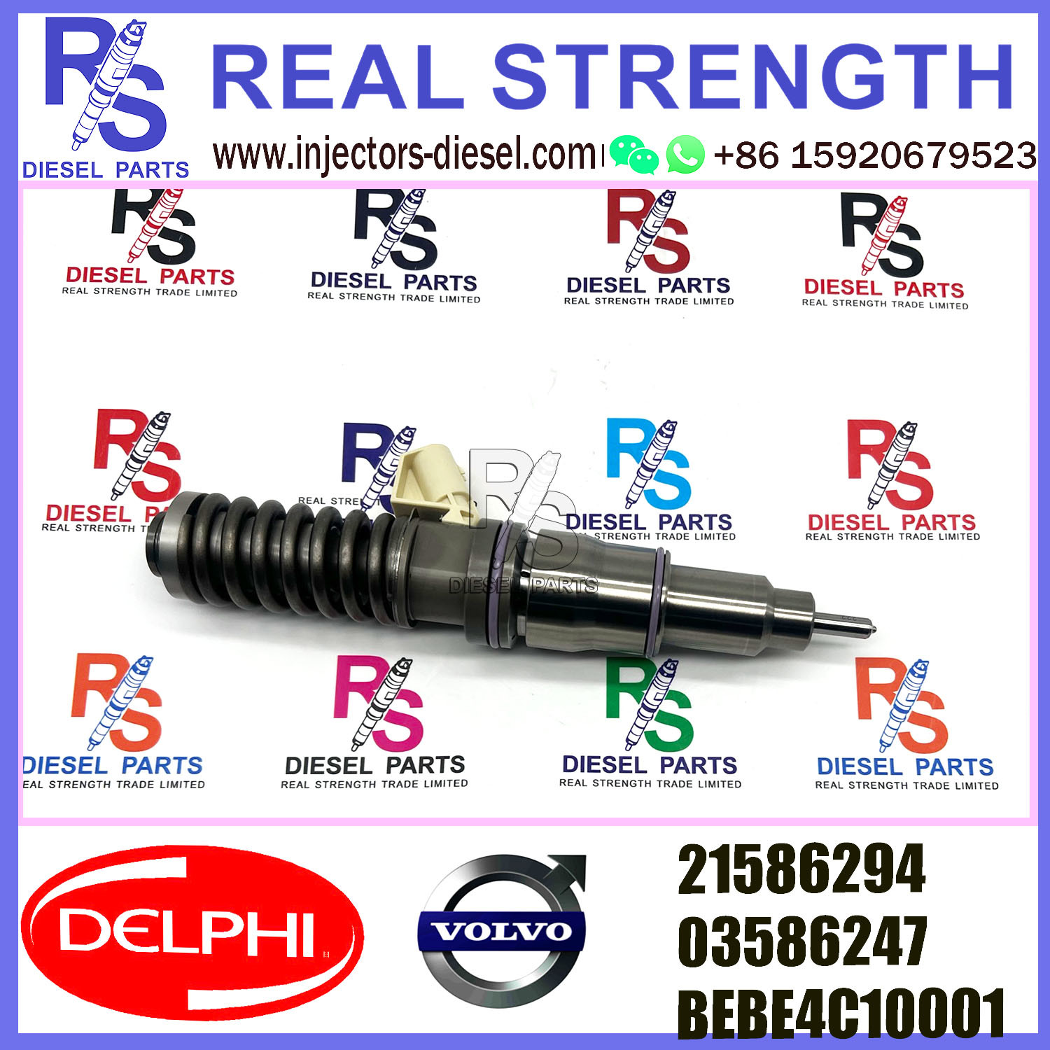 V-O-L-V D12 Bus Fuel Injection 2 Pin 3801437 21586284 3801437 BEBE4C13001 E1