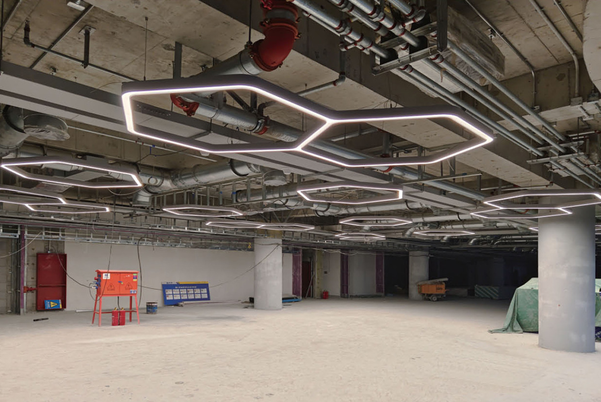 Hexagon Led Linear Light Customized LED Light For Shopping Mall