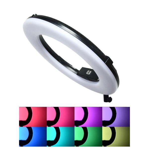 Adjustable 18 inch RGB Ring Light Remote Control / Dimmable LED Selfie Ring