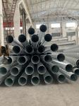 HDG Steel Polygonal electric power pole , Double Circuits Strain power