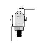 High IP Level Heavy Duty Stainless Steel Hinges Height 25mm OEM