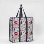 printed Non woven shopping bag with long handle