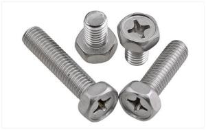 Wholesale Industrial Slotted Hex Bolt Fastener , Wear Resistant Bolt With Hex Head from china suppliers