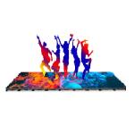P2.6 Indoor outdoor Interactive HD Video Dance Floor Tile Display 3000cd/sqm