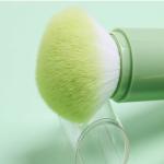 Kiwi Green Colorful Mini Makeup Brush Set PU Material / ABS Plastic Handles