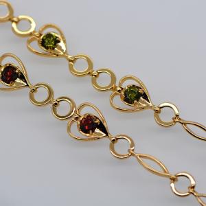 Wholesale Classic 18K Gold Plated Cubic zirconia Bracelet &amp; bangles factory wholesale high quality from china suppliers
