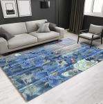 Rectangle Polyester Fiber Living Room Floor Carpets New Chinese Style Flower 4-8