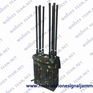 Wholesale Military High Power RF Backpack Jammer Durable WIFI GPS Cell Phone Signal Jammer from china suppliers