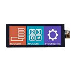 High Brightness 800nits 6.86-Inch IPS TFT LCD Display 1280*480 Dots MIPI