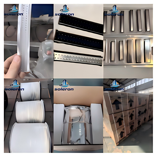 Screw Installation Black Aluminium Rubber Warm Edge Spacer Bar Butyl Rubber Strips Applicable to Door Window Accessories