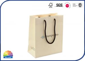 China Recyclable Cotton Handle Kraft Paper Bags For Perfume Packaging Soft Touch Thickness on sale