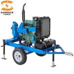 90kw 120kw Diesel Powered Water Pumps Urban Self Priming Sewage Pump Long