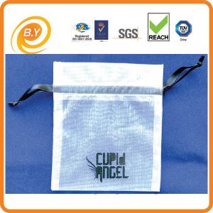 Wholesale SMETA Recyclable Sheer Organza Bag , TUV Mesh Jewelry Pouches Custom from china suppliers