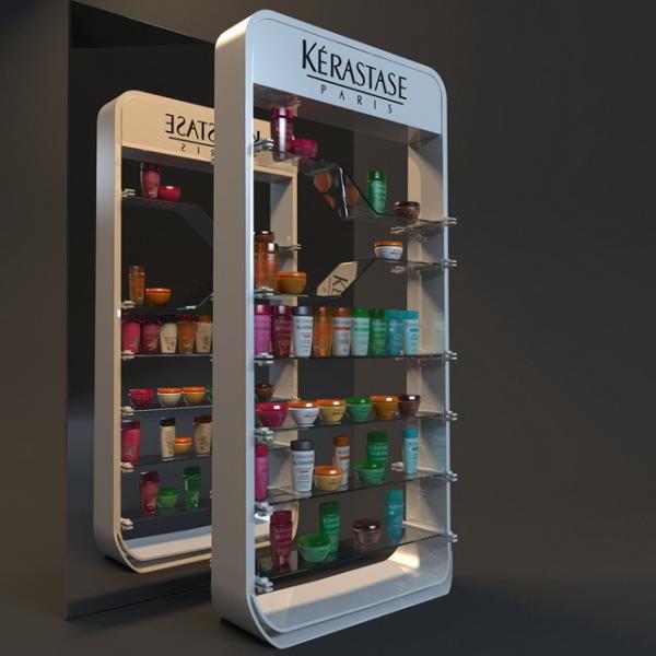 30kg Per Layer Cosmetic Display Units Cosmetic Display Cabinet With ISO9001 /