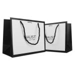 Customized Size Ivory Board Paper Shopping Bags with Your Personalized Design