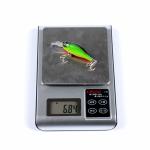 6 Colors 7CM/6.8g 3D Eyes Plastic Hard Bait 0.30m-1.5m Floating Crank Fishing