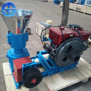 China Diesel Electric 300mm Flat Die 400kg/H Grass Pellet Machine on sale