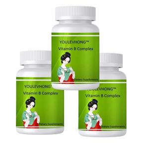 Wholesale Vitamin Complex 60 Capsules With B5 5 Mg B2 20 Mg B9 400 Mcg B3 25 Mg B7 30 Mcg from china suppliers