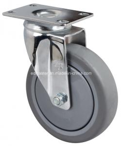 China 75mm Diameter 3 110kg Plate Swivel TPE Caster 5713-57 Perfect for B2B Markets on sale