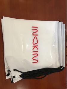 Wholesale PE Printed Rope Single Shoulder Plastic Drawstring Backpack For Clothes , Gifts , Universal Packaging from china suppliers