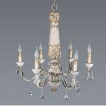 Wooden Iron Chandelier Lighting Vintage Crystal Lustre vintage chandelier(WH-CI