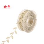 Polyester Leaf Ribbon Ultrasonic Red Poly Ribbon For Wedding Decoration