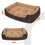 Removable Dog Bed Cushion Yellow Color CE Certification Lightweight