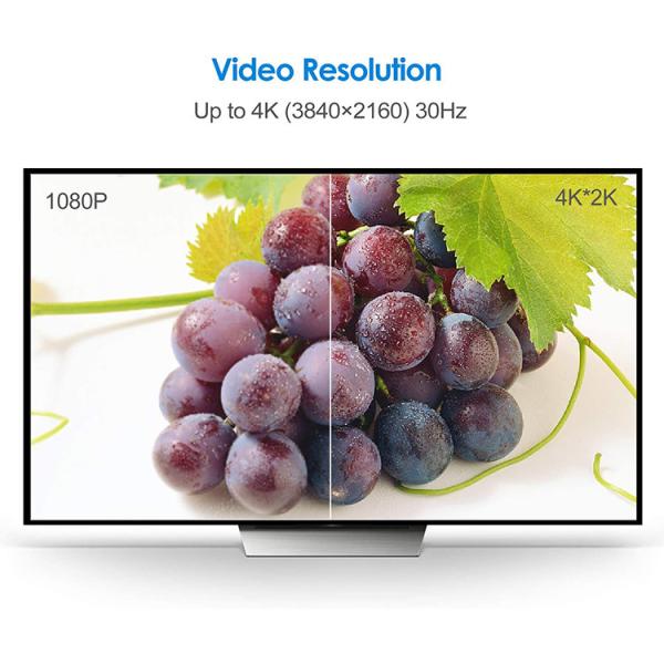 Focuses 2160P Ultra High Speed 4k HDMI Cable For Computer