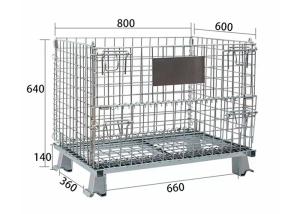 Wholesale Heavy Duty Steel OEM Wire Mesh Storage Cage Large Capacity Warehouse from china suppliers