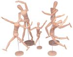 Full Size Wooden Human Mannequin / Figure , Wooden Drawing Doll For School