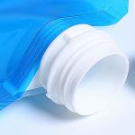 Custom Printed Logo Drink Spout Pouch Plastic Foldable Food Grade Stand Up