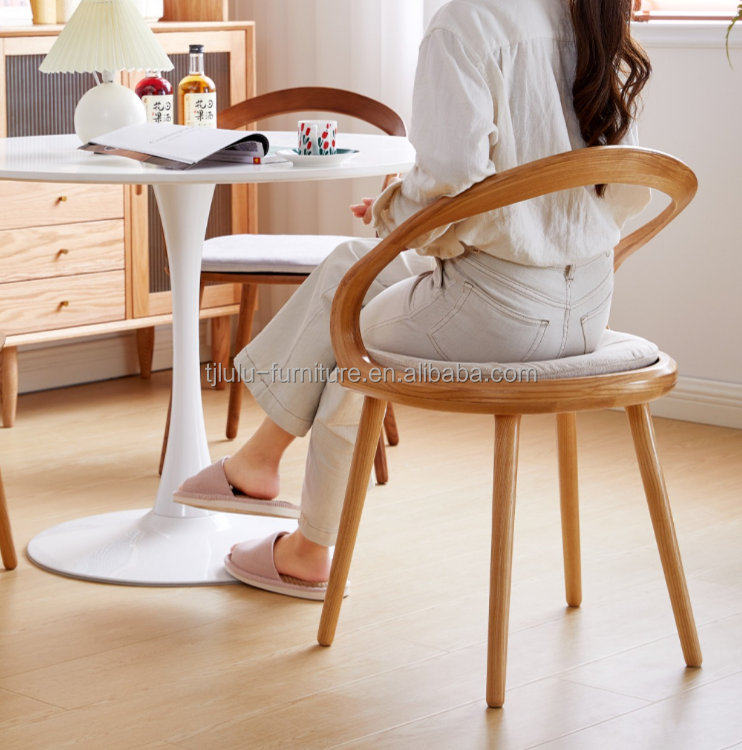 Design Nordic Modern Dining Chair with Customized Designs and Lacquered Finish