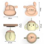 MHC Eco-Friendly Silicone Plate for Baby Feeding Travel 6-12 Months Weaning