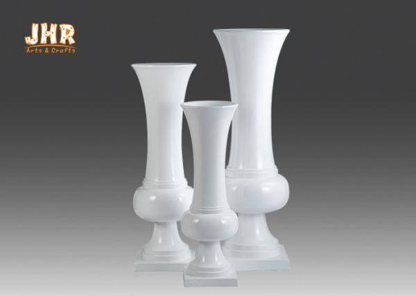 Contemporary Classic Glossy Fiberglass Planters