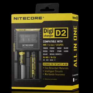 Wholesale Nitecore D2 LCD charger dual charger for IMR/Li-ion/Ni-MH/Hi-Cd/LiFePO4 18650, 26650 battery from china suppliers
