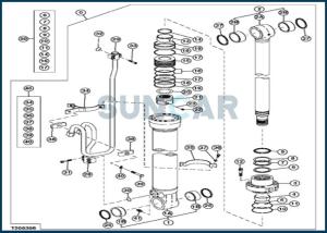 Wholesale DEERE-4614118 Boom Cylinder Service Kit for Excavator Deere 210 from china suppliers