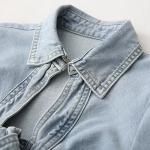 Oem Factory Manufacturer Custom Logo Elastic Slim Fit Denim Dress Street Custom