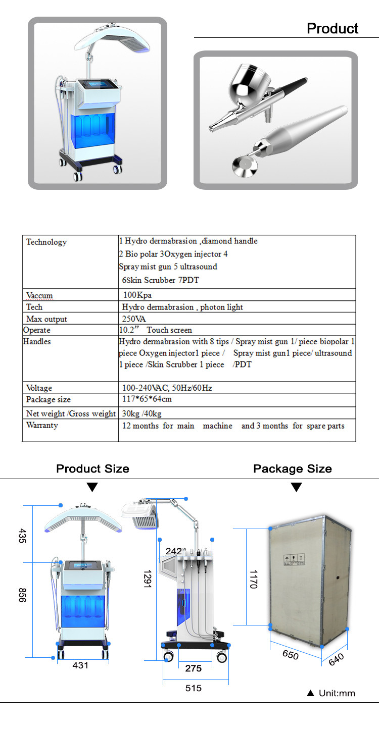 Skin Rejuvenation facial cleaning beauty salon machine diamond Dermabrasion machine