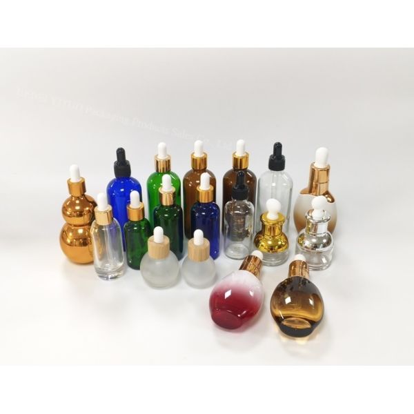 Amber Red 50ml Essential Oil Bottles Manufacturer Custom Glass Oil Dropper Bottle