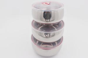 Wholesale 4pcs 14cm 16cm 18cm 20cm Kitchen used stainless steel storage container set food preservation box from china suppliers