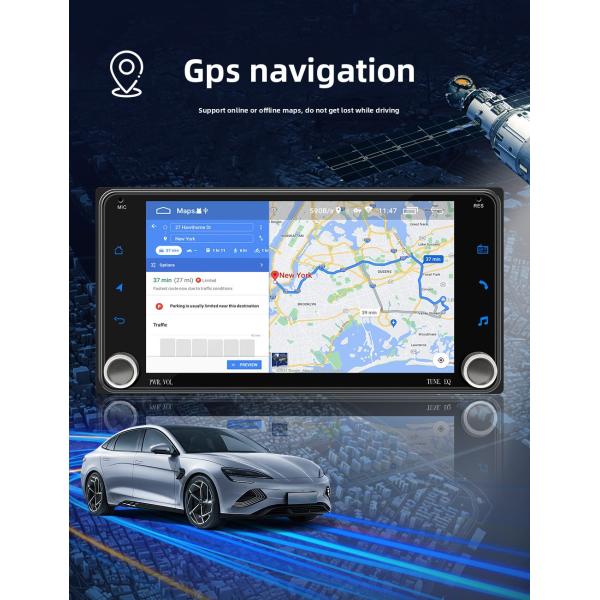 Creatall 7-Inch Android Car GPS Navigation Dashboard All-In-One Central Car for DVD Wireless BT CarPlay Exclusive for Touch